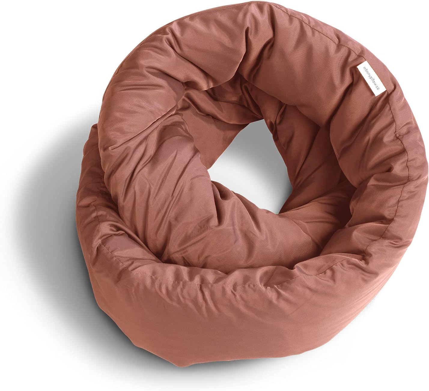 Huzi Infinity Pillow - Home Travel Soft Neck Scarf Support Sleep (Grey)