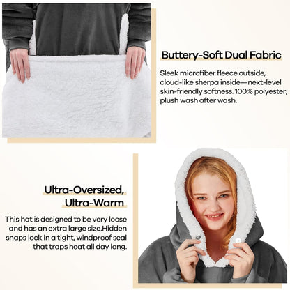 yescool Wearable Blanket Hoodie as Christmas Birthday Gifts for Women Mom - Colors B