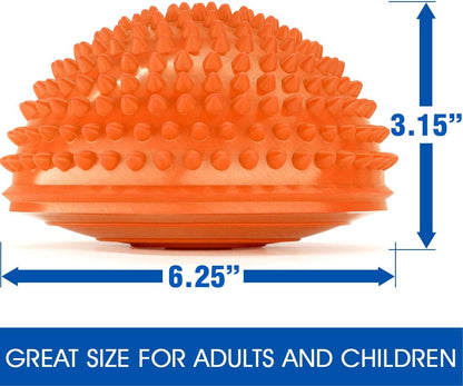 Yes4All Hedgehog Balance Pods for Exercise, Core Body Balancing, Balance Pods for Youth & Adults with Hand Pump - Set of 5