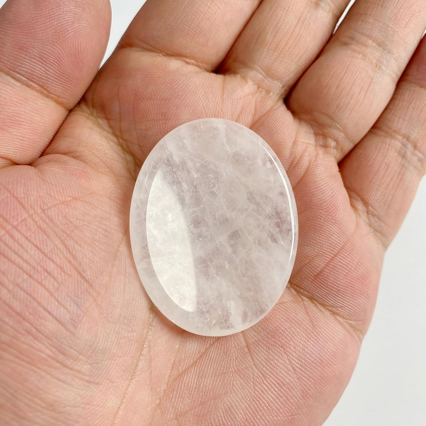 6PCS Thumb Worry Stone for Anxiety Healing Crystals Sets, Hand Carved Crystals and Healing Stones, Meditation Crystal Reiki Natural Relax Palm Stone for Anxiety Therapy Relief