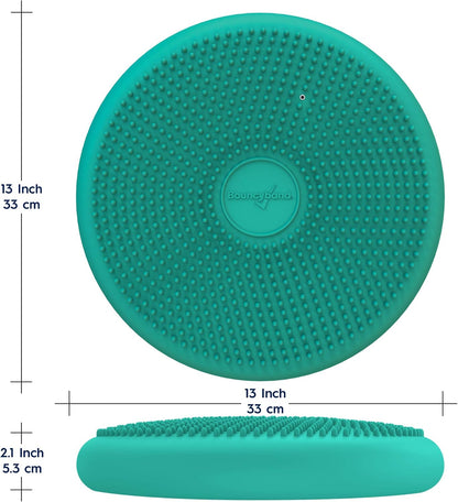 Bouncyband – Wiggle Seat – Purple, 13” D – Large Sensory Cushion for Kids Ages 6-18+ – Promotes Active Learning, Improves Student Productivity, Includes Easy-Inflation Pump