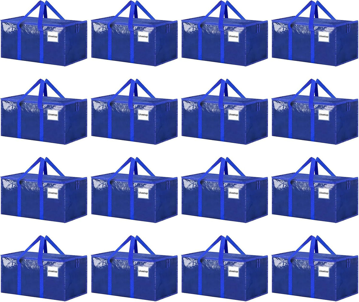 ukeetap Extra Large Clothes Storage Bins with Lids, Clear