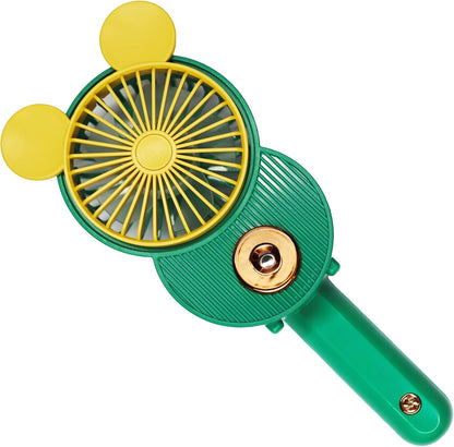 LACOVIA Cute Mouse Misting Personal Fan, Foldable Mini USB Fan(Red)