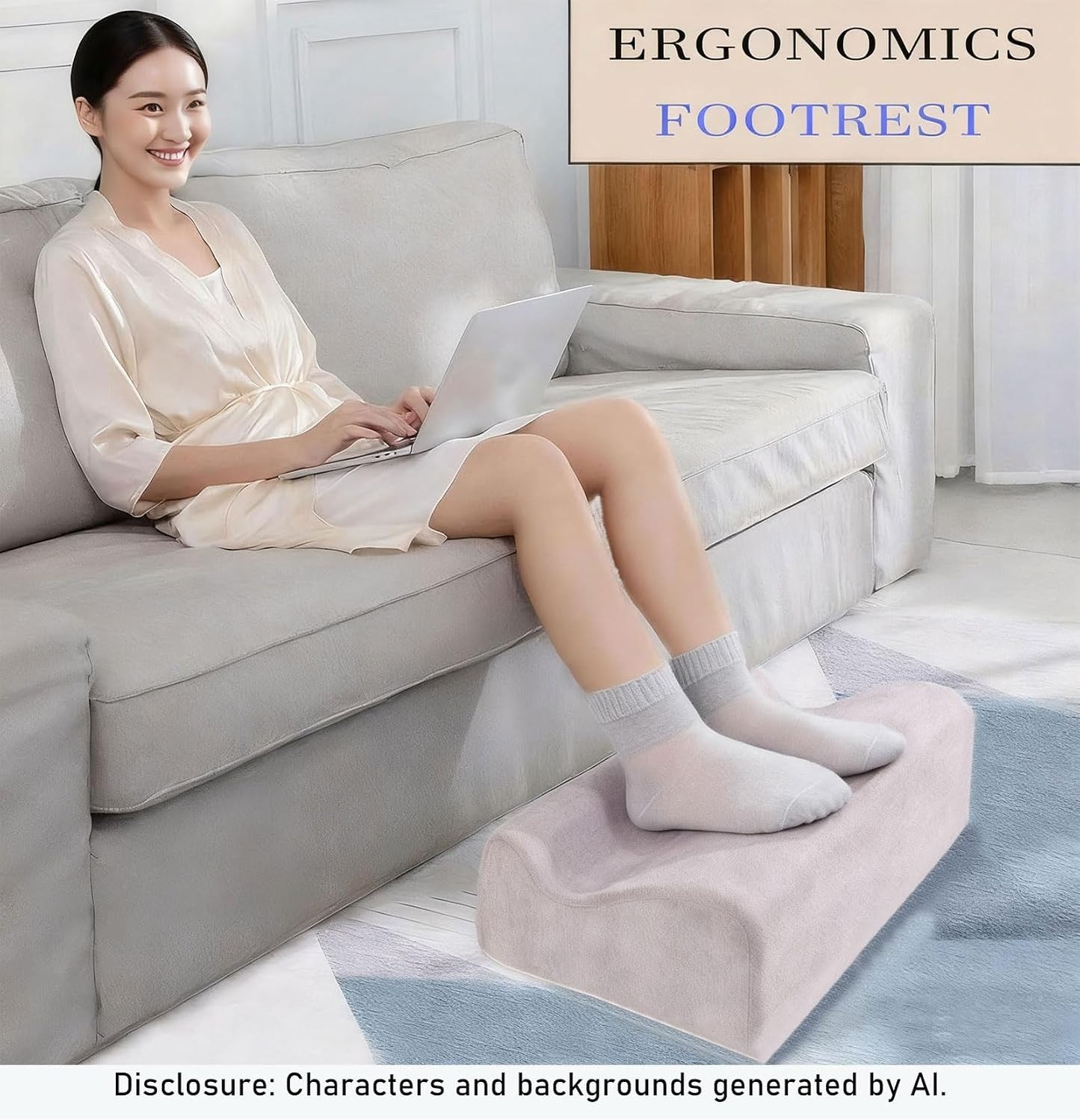 Work Foot Rest Under Desk,Comfort Foot Rest for Couch | Foot Rest For Under Desk at Work,At Soft Ergonomic Footrest,Support Foot Pillow,Heel Chair,Leg Elevation Pillow blue