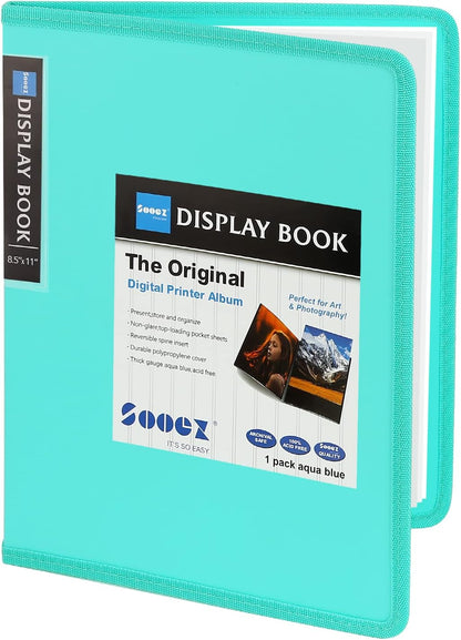 Sooez 30-Pocket Binder with Plastic Sleeves 8.5x11,Heavy Duty Art Portfolio