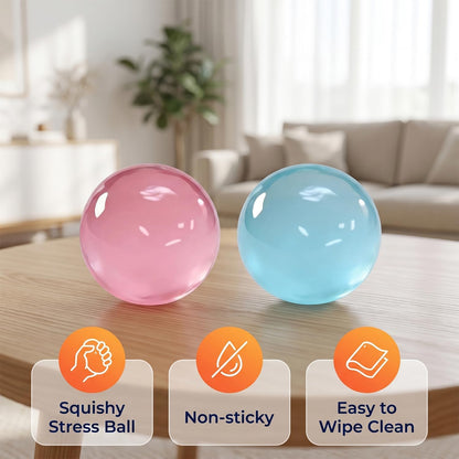 Coconut Oil Squishy, Coconut Oil Stress Ball – Super Soft, Handmade Slow Rising Fidget Squeeze Toy for Stress Relief, Squeeze the Stress Away (Blue)