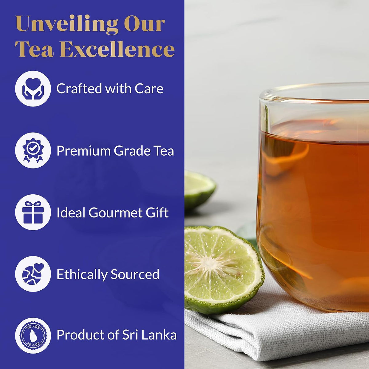 Fragrant Tales Earl Grey | 1LB (454g) | Loose Leaf Black Tea | Premium Ceylon Tea with Natural Bergamot Aroma & Blue Cornflower Petals | Strong, Smooth Flavor | Bulk Resealable Bag