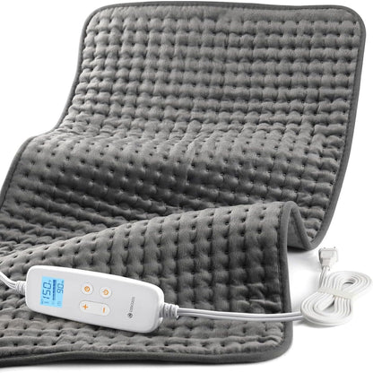 CooCoCo 17x33 Large Heating Pad for Back, HSA Approved Items for Mom Dad, Electric Heated Pad for Neck Shoulders Period Cramps, FSA Eligible Heat Pad, Auto Off, 10ft Cord