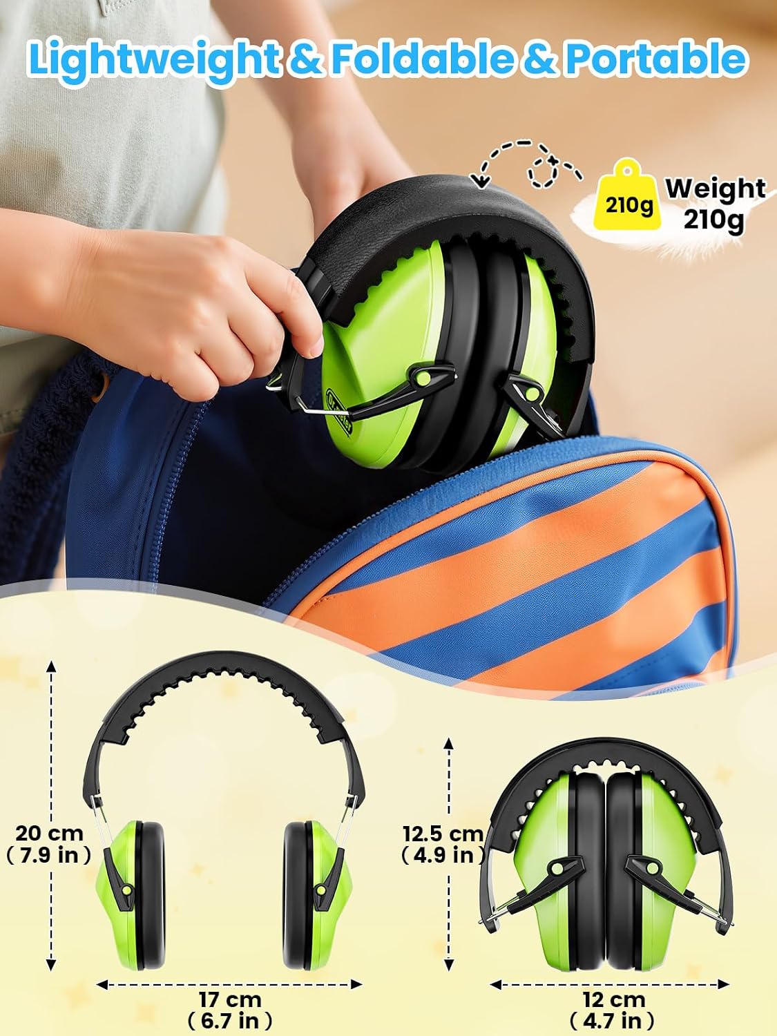 Dr.meter Ear Muffs for Noise Reduction: 27.4SNR Noise Cancelling Headphones for Kids Adults, EM100 Adjustable Hearing Protection Earmuffs for Monster Jam, Autism Sensory, Concerts, Fireworks- 3PACK