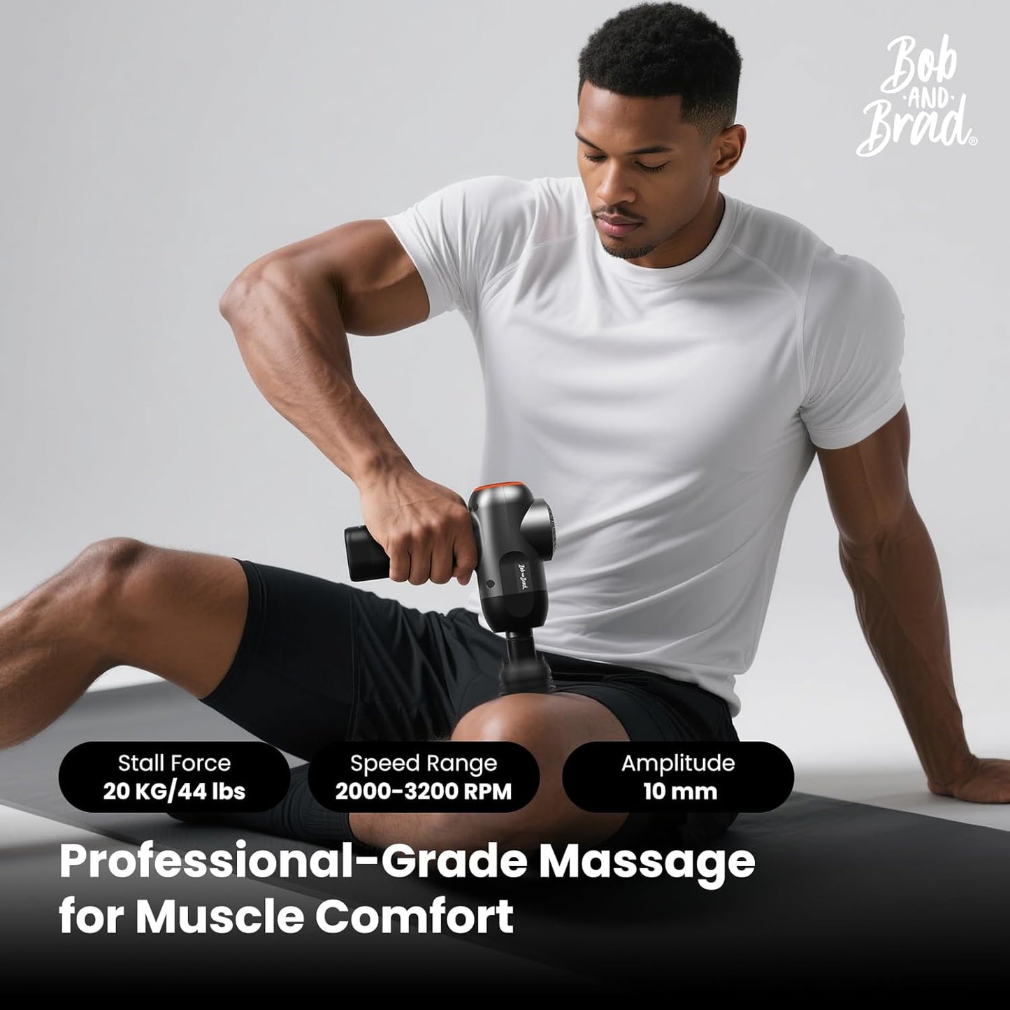 BOB AND BRAD C2 Pro Massage Gun with Heat and Cold Therapy, FSA Eligible & HSA Approved, PT-Developed Deep Tissue Back Massager for Athletes, Men & Women — Birthday & Holiday Gifts