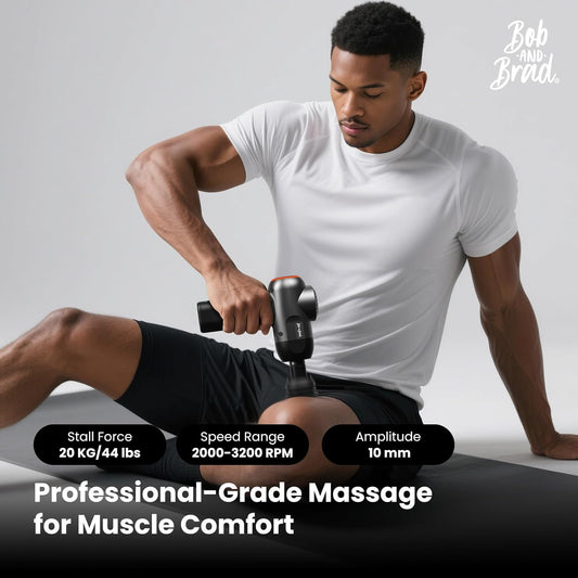 BOB AND BRAD C2 Pro Massage Gun with Heat and Cold Therapy, FSA Eligible & HSA Approved, PT-Developed Deep Tissue Back Massager for Athletes, Men & Women — Birthday & Holiday Gifts