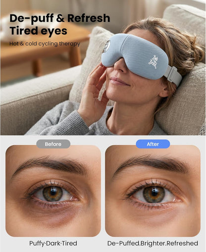 BOB AND BRAD EYEFLOW Eye Massager with Chip Cooling & Heat for Puffy Eyes