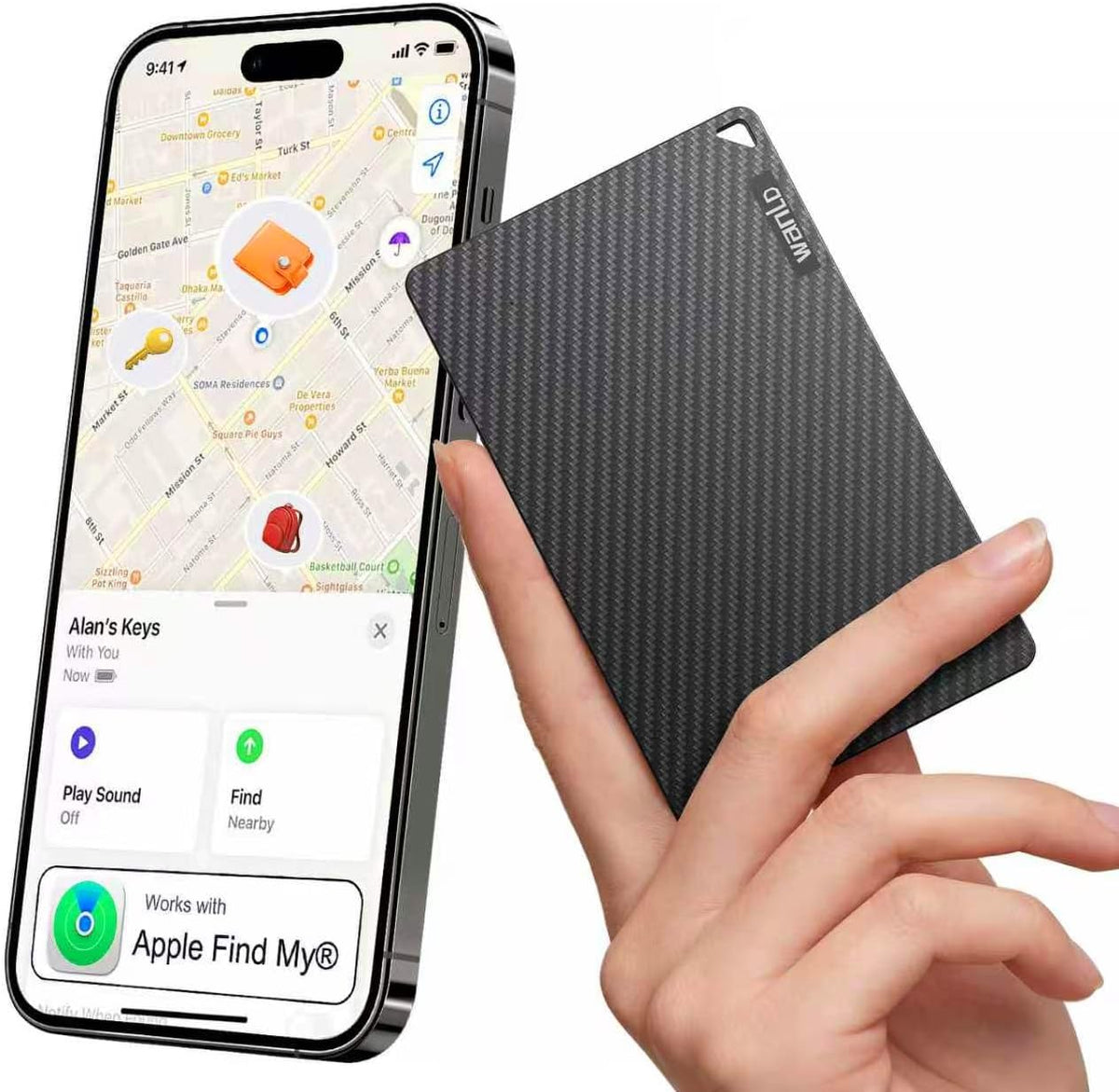 Wallet Tracker for Apple Find My, [Apple MFi Certified], iOS Only