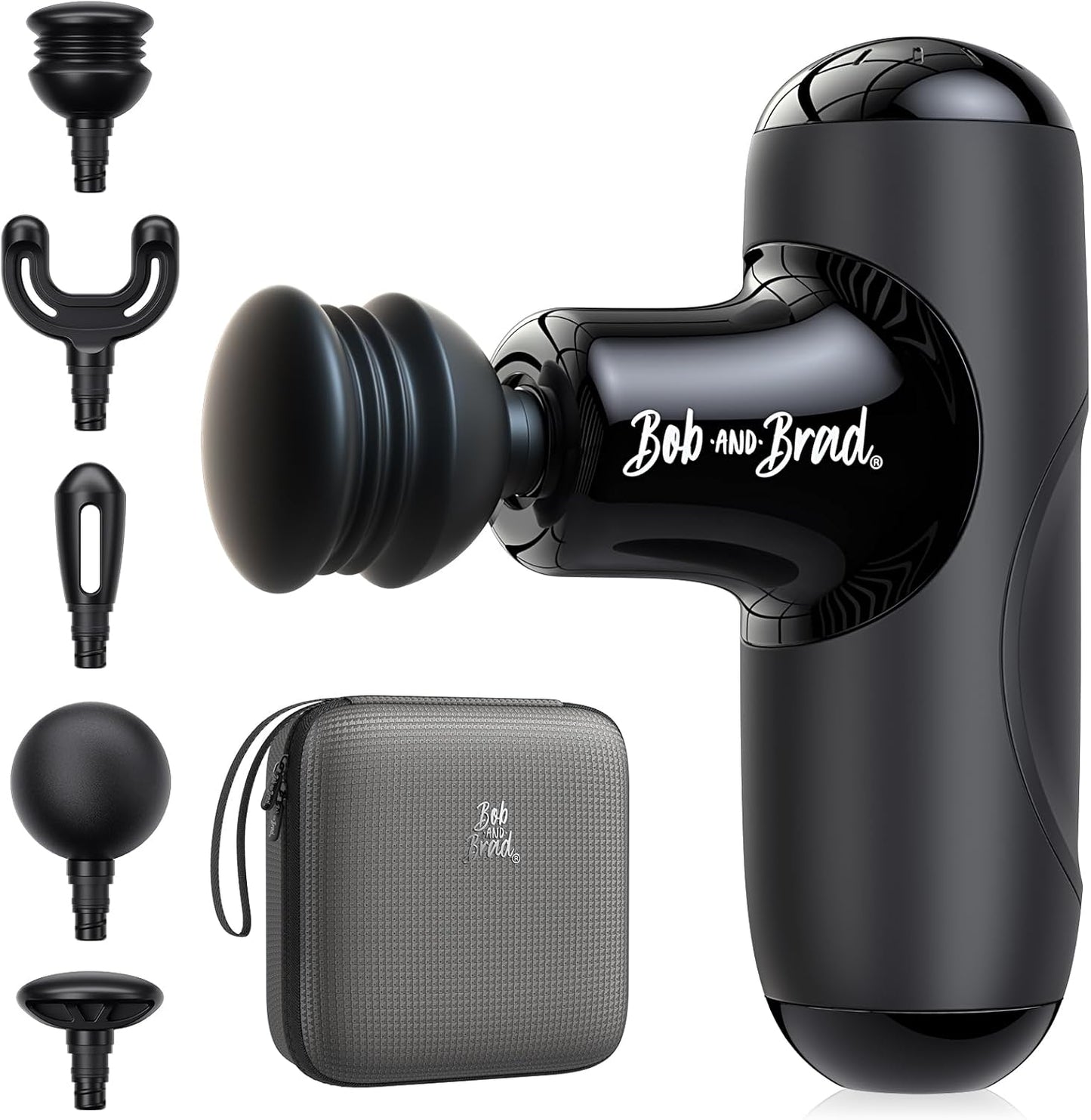 BOB AND BRAD Q2 Pro Mini Massage Gun with Heat and Cold, Pocket-Sized Deep Tissue Massager, HSA Portable Percussion Muscle Massager Gun, Ultra Small & Quiet Muscle Massager, FSA Eligible
