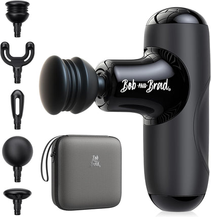 BOB AND BRAD Q2 Pro Mini Massage Gun with Heat and Cold, Pocket-Sized Deep Tissue Massager, HSA Portable Percussion Muscle Massager Gun, Ultra Small & Quiet Muscle Massager, FSA Eligible