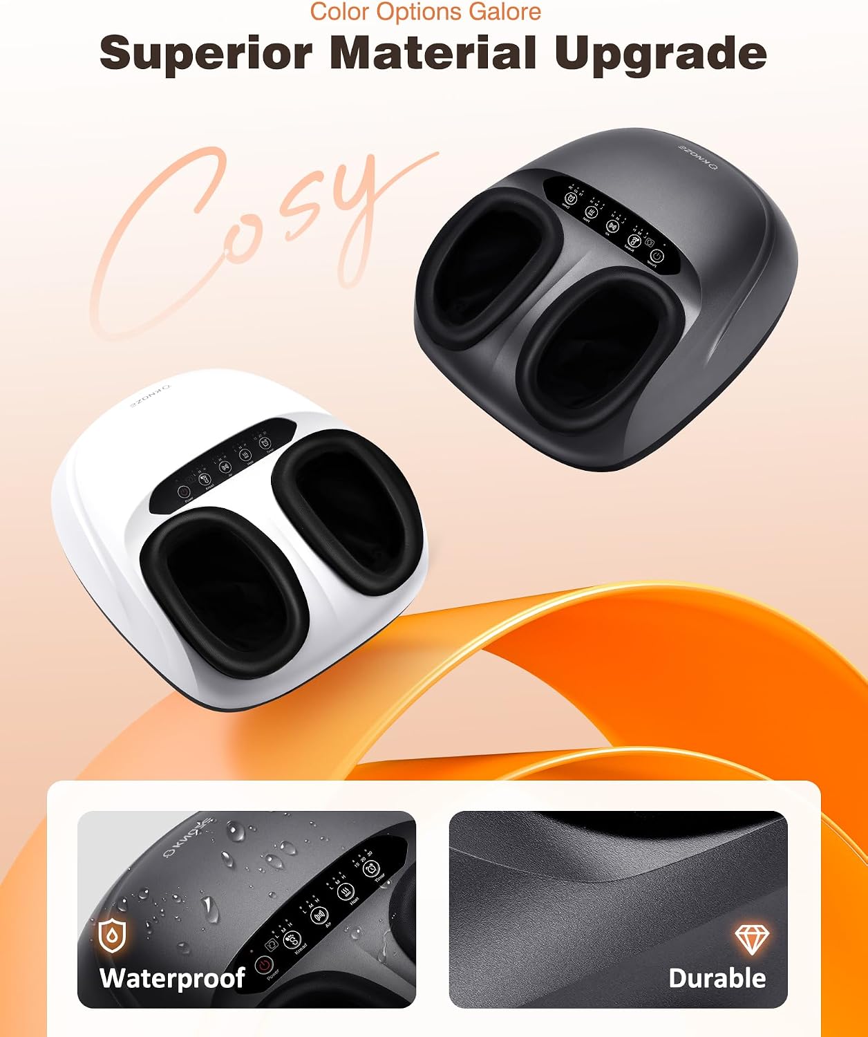 KNQZE Shiatsu Foot Massager with Heat, Compression, Deep Kneading Foot Massage for Plantar Fasciitis Relief, Remote Control, Multi Massage Modes, Auto Shut-Off Timer, FSA Eligible, Gifts for Women Men
