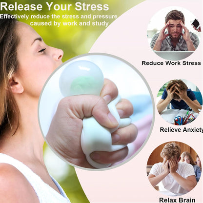 15pcs DIY Stress Ball Kit – Blank Skins with Air Pump & Expander Tool for Making Pressure Balls, Make Your Own Fidget Pressure Balls (15Transparent)