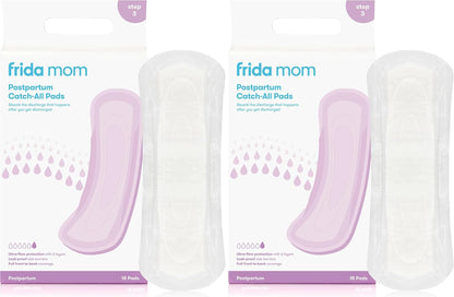Frida Mom 2-in-1 Postpartum Pads, Absorbent Perineal Ice Maxi Pads, Instant Cold Therapy Packs and Maternity Pad in One