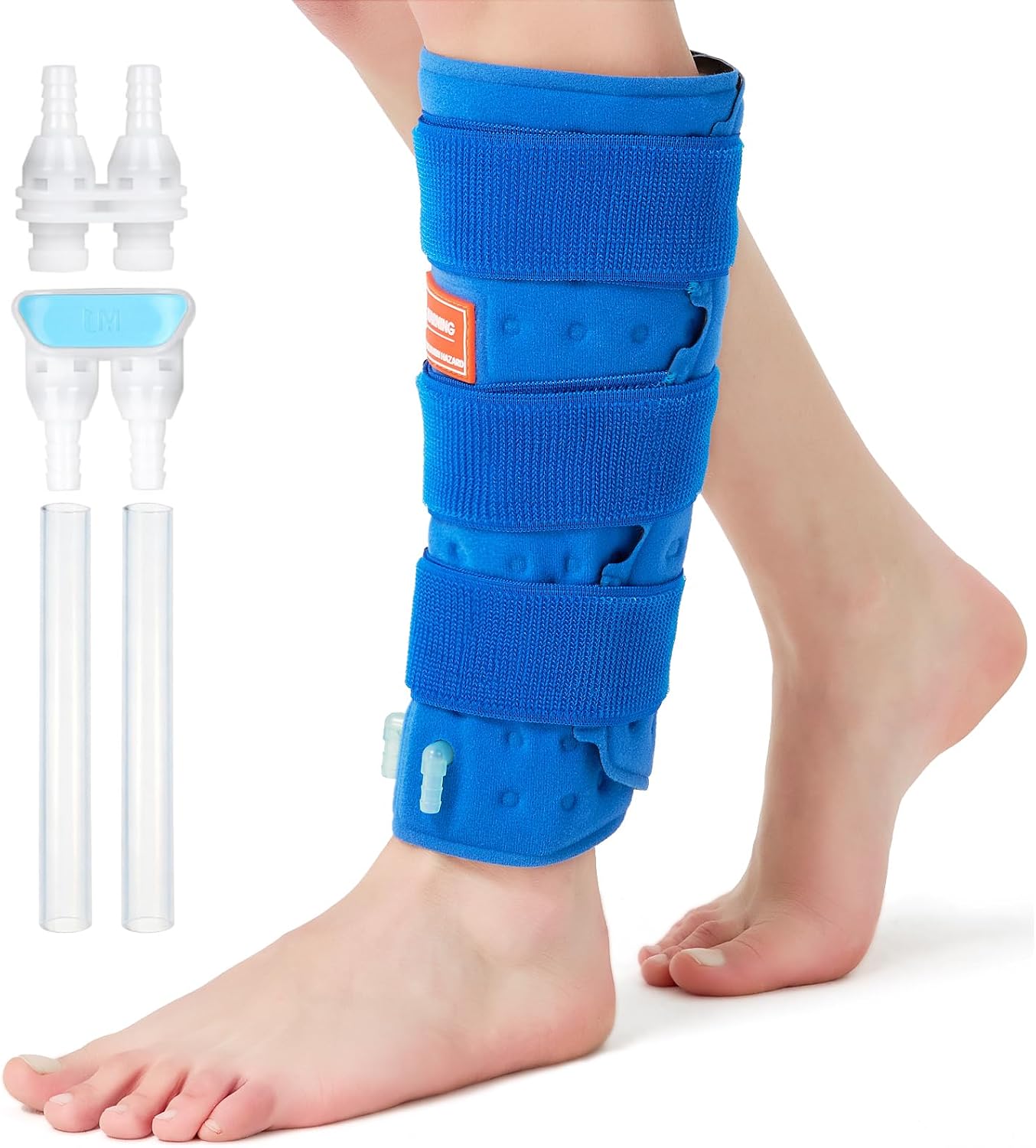 Cold Therapy Machine for Foot Ankle Surgery, Ice Therapy Machine with Pressure Regulator, Timer & Temperature Display, Cryotherapy Unit with Foot Ankle Ice Pack Wrap for Post-Surgery Recovery