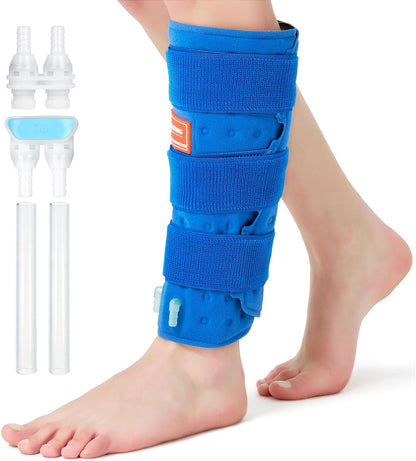 Cold Therapy Machine for Foot Ankle Surgery, Ice Therapy Machine with Pressure Regulator, Timer & Temperature Display, Cryotherapy Unit with Foot Ankle Ice Pack Wrap for Post-Surgery Recovery