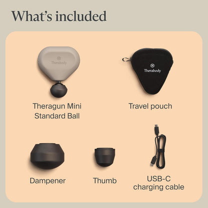 TheraGun Mini (3rd Generation) by Therabody – Ultra-Portable Massage Gun and Travel Essential for Fast, Effective Pain and Tension Relief Anywhere (Black)