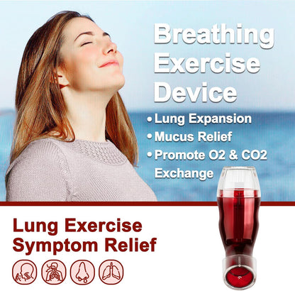 Flutter Valve Device for Lungs, Breathing Exercise Devicefor Lungs, Adjustable Resistance for Natural Mucus Removal, Portable Lung Exerciser Device | Breathing Trainer