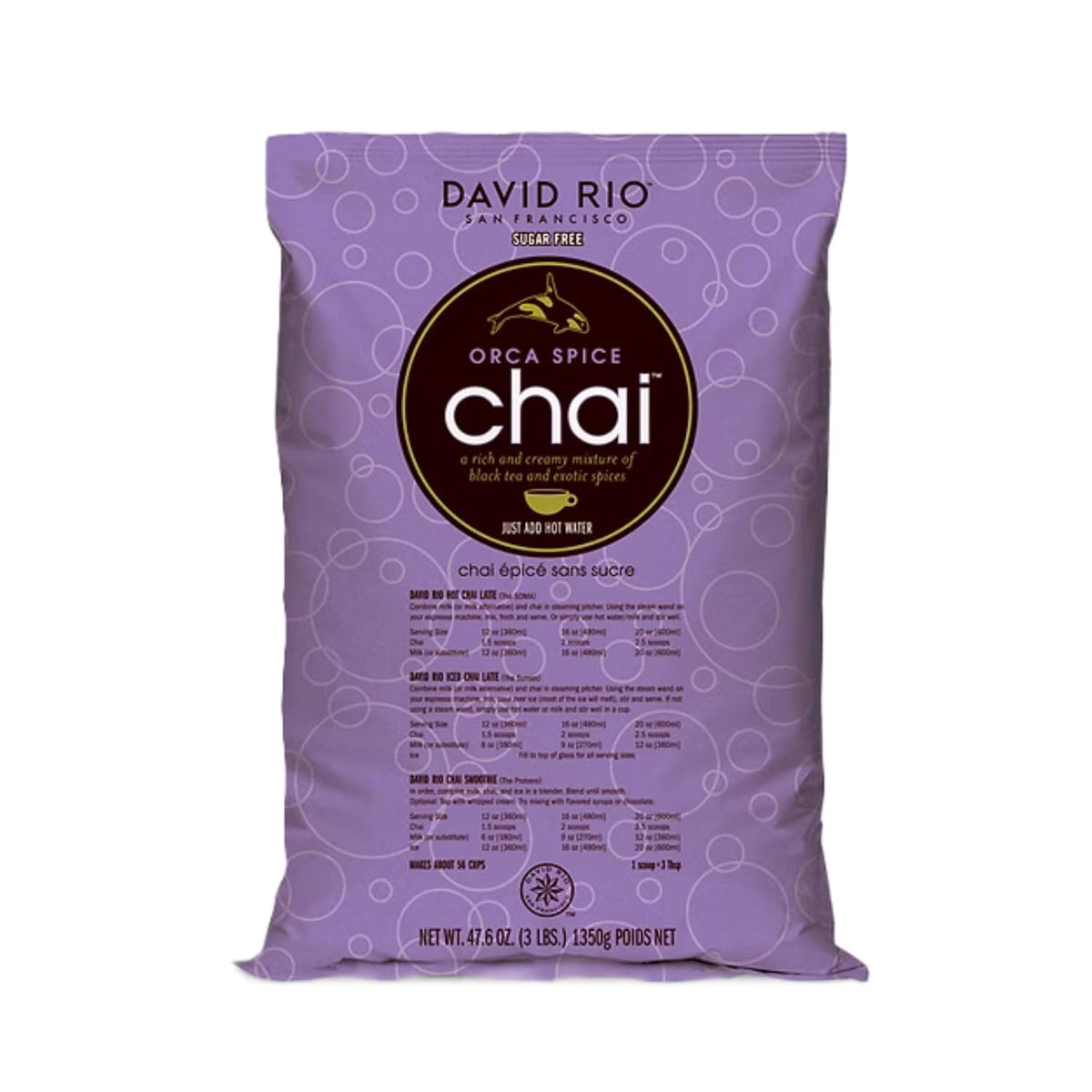 David Rio Elephant Vanilla Chai Tea Latte Mix, 14 Oz