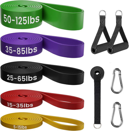 Resistance Bands for Working Out，Pull Up Assistance Bands Set, Unisex Exercise Bands for Home and Gym Workouts, Full Body Workouts, Stretching and Physical Therapy
