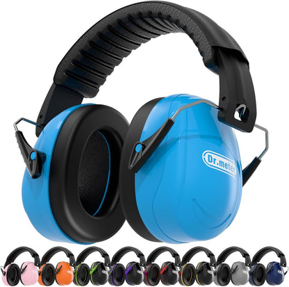 Dr.meter Ear Protection Ear Muffs, Noise Cancelling Headphones for Adults Kids 31dB Earmuffs for Noise Reduction, Hearing Protection for Shooting Gun Range, Mowing, Monster Jam, Sensory, Fireworks