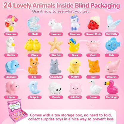 Bath Bombs for Kids with Surprise Inside, 24 Pack Kids Bath Bombs with Toys Inside Gift Set, Kid Bubble Bath Fizzy for Girls Boys with Bath Toys
