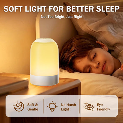G Keni Nursery Night Light for Baby, Portable LED Touch Night Lamp for Kids and Adult, Breastfeeding, Sleep Aid, USB Rechargeable Nursing Lamp, Bedside Dimmable Warm Night Light, Soft Eye Caring