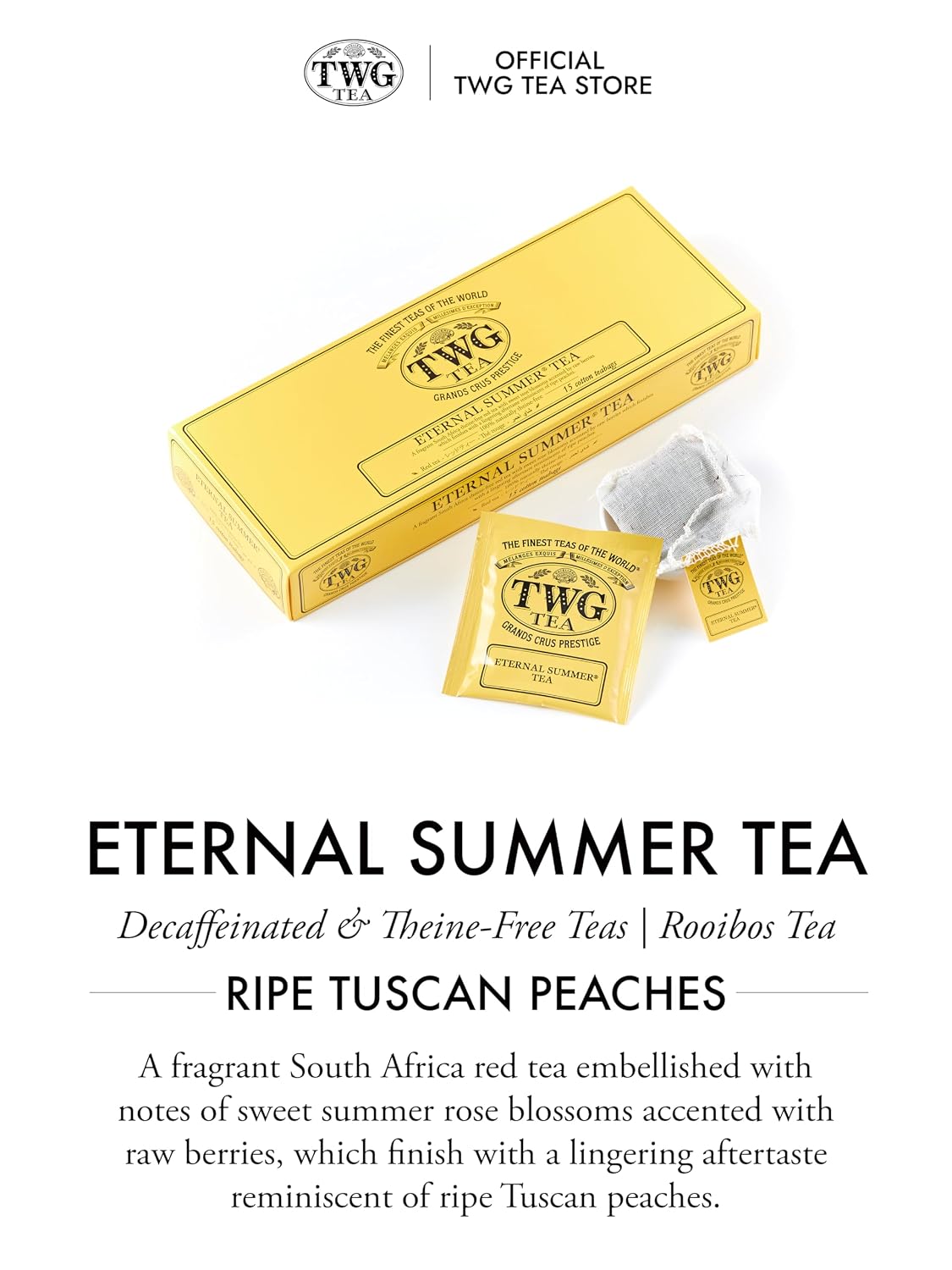 TWG Tea | English Breakfast Tea | Black Tea | Floral Undertones | 15 Hand Sewn Cotton Teabags | Gift Set