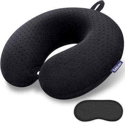 Neck Pillows for Sleeping Travel Pink Travel Pillow Comfortable U Shape Memory Foam Pillows Neck and Head Support Portable Travel Neck Pillow Suitable for Planes, Trains, Self-Driving Cars