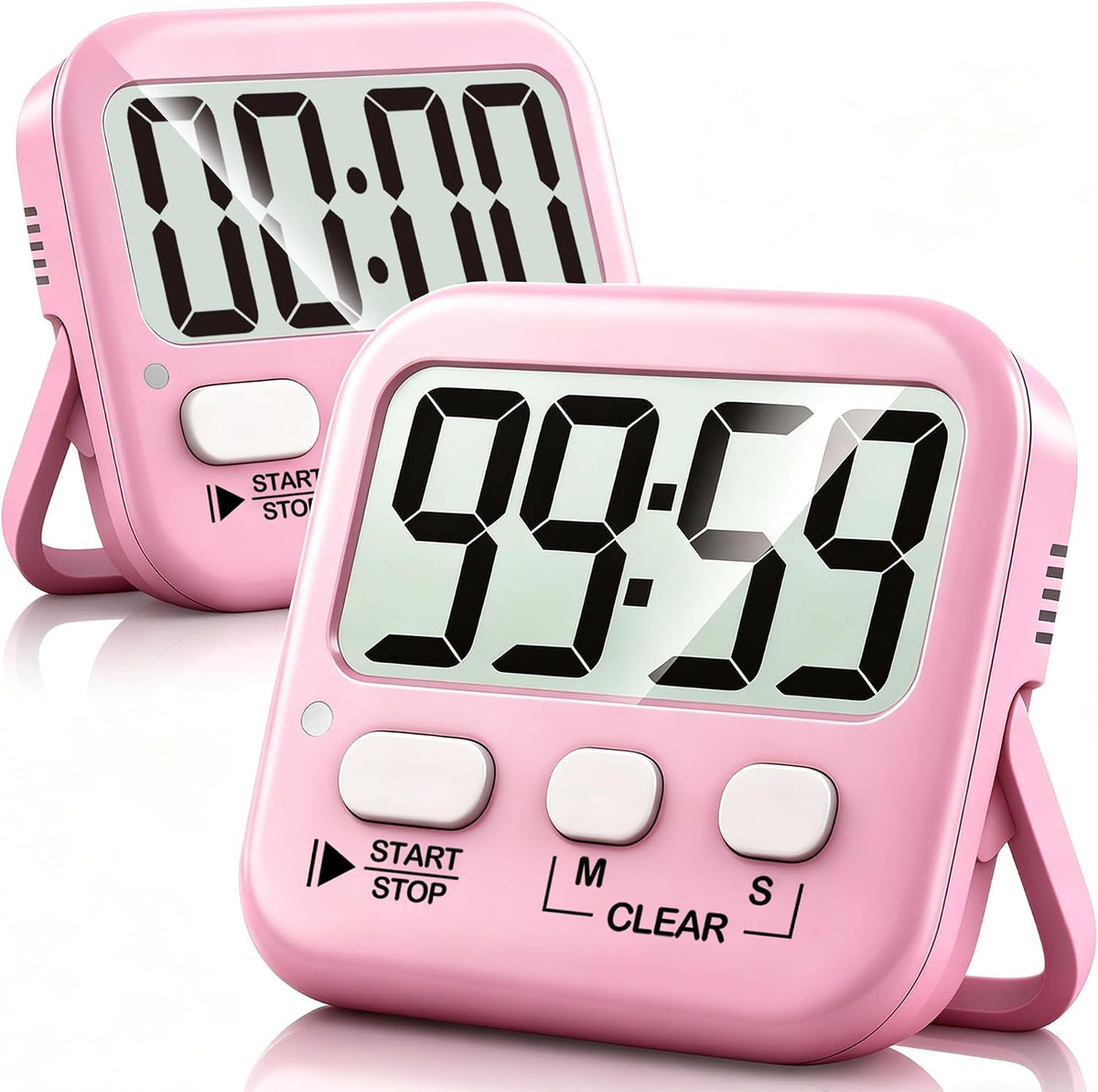 Antonki 2 Pack Digital Timer for Kids Classroom Kitchen Timers for Cooking