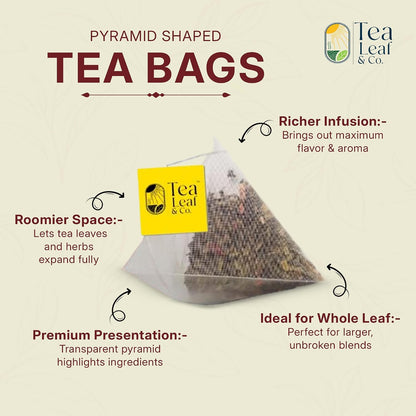Tulsi Ashwagandha Green Tea 3.5oz, Natural Herbal Infusion, 50 Tea Bags