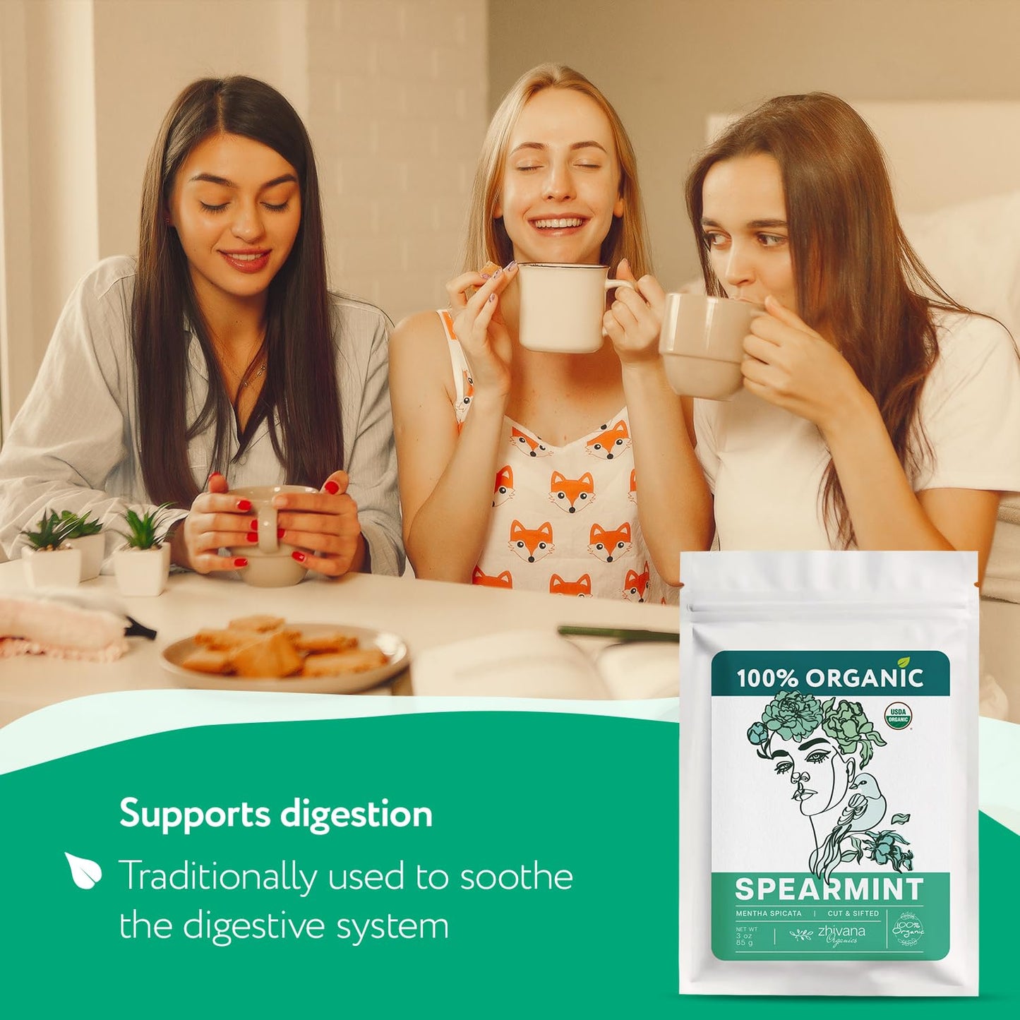 Organic Lemon Balm Leaves (4oz.) - Lemon Balm Tea Loose Leaf Organic - Melissa Tea - Te de Tolonjil - Natural Support for Stress Response, Sleep, Digestion
