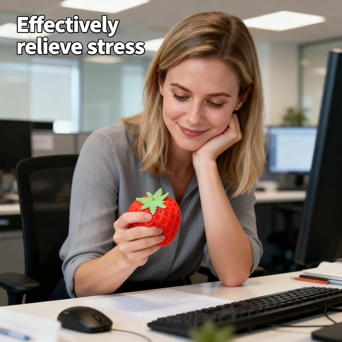 Coconut Oil Squishy, 2 Pack Crystal-Clear Transparency Stress Relief Balls