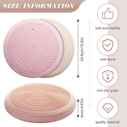 Libima 4 Pcs Wiggle Seat Inflated Wobble Cushion for Sensory Kid 13 Inches Balance Disc Flexible Seating for Classroom Sensory Pad for Chair Wiggle Cushion