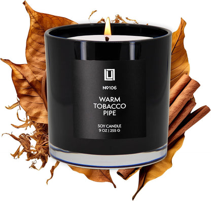 Lulu Candles | Jasmine, Oud & Sandalwood | Luxury Scented Soy Jar Candle | Hand Poured in The USA | Highly Scented & Long Lasting (9 Oz.)
