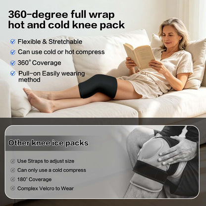 Ankle Ice Pack Wrap for Swelling,Cold/Hot Therapy Ice Pack for Foot,Reusable Gel Ice Compression Socks,for Soothe Plantar Fasciitis,Achilles Tendonitis,Sprained,Pain Relief,for Women & Men,1 Pack