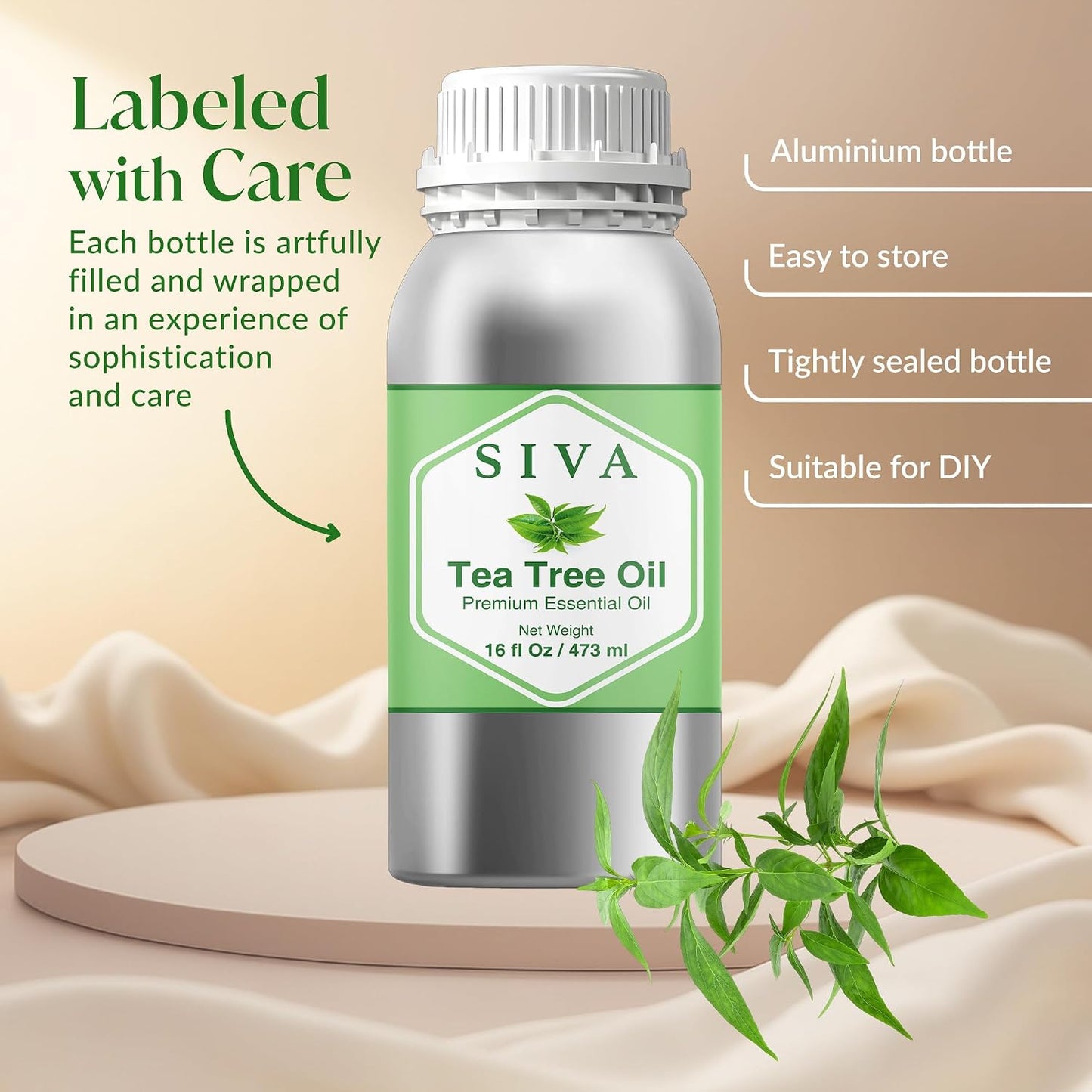 Siva Lavender Essential Oil, Huge Bottle, Large Size, 16 Fl Oz (473 ml)