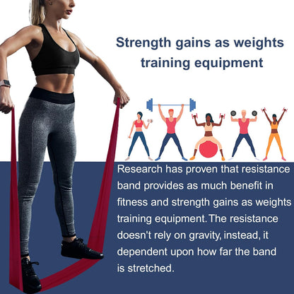 A AZURELIFE Professional Individual Exercise Resistance Bands, Single 5, 6,7 Ft or 8 Yards Elastic Bands, Non-Latex Stretch Bands for PT, Yoga, Pilates, Rehab, at-Home or The Gym Workouts