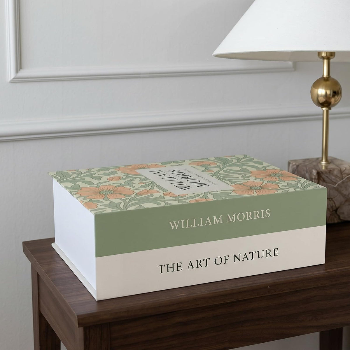 Decorative Cable Management Box, Book Shape Cord Organizer with Magnetic Lid