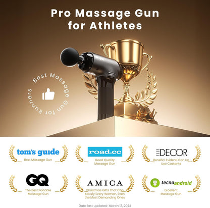 BOB AND BRAD T2 Pro Massage Gun with Heat and Cold, Deep Tissue Percussion Massager Gun for Pain Relief, Muscle Massager, Electric Back Massagers for Professional Athletes Runner