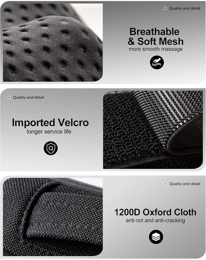 VIKTOR JURGEN Shiatsu Back Massager with Heat – Deep Tissue Massage for Neck, Shoulder, Back Pain Relief, Electric Kneading 3D Massage Pillow, Christmas for Men Women Dad Wife Mom Gifts (NOT Cordless)