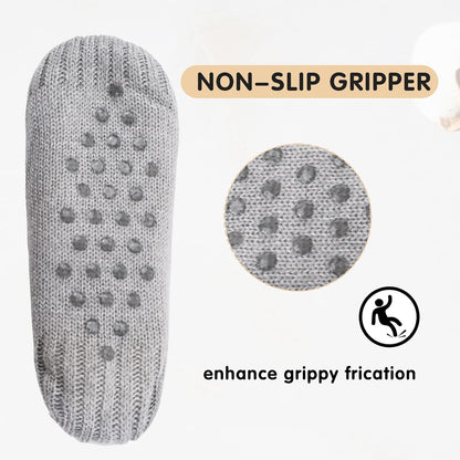 Unisex Fluffy Fuzzy Warm Slipper Socks for Men Women, Thick Fleece Lined Non-Slip Socks Indoor Floor