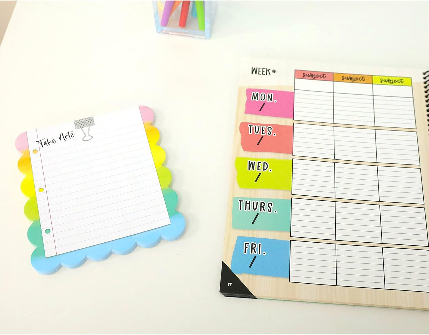 Carson Dellosa Aim High To Do List Notepad―5.75" x 6.25" Paper Stationery, Daily Checklist, Goals, Reminders, Notes, Motivational Organizer (50 sheets)