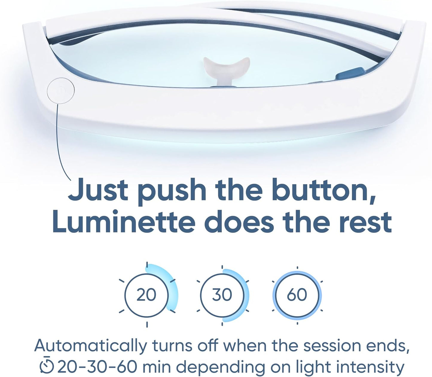Luminette 3 Light Therapy Glasses - Wearable Light Therapy Lamp - Natural Relief for Sleep Problems, Seasonal Mood Disorders & Jet lag - Portable Daylight Lamp - 300,000 Satisfied Users (Blue)