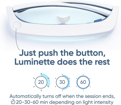 luminette 3 Light Therapy Glasses - Wearable Light Therapy Lamp - Natural Relief for Sleep Problems, Seasonal Mood Disorders & Jet lag - Portable Daylight Lamp (Blue)