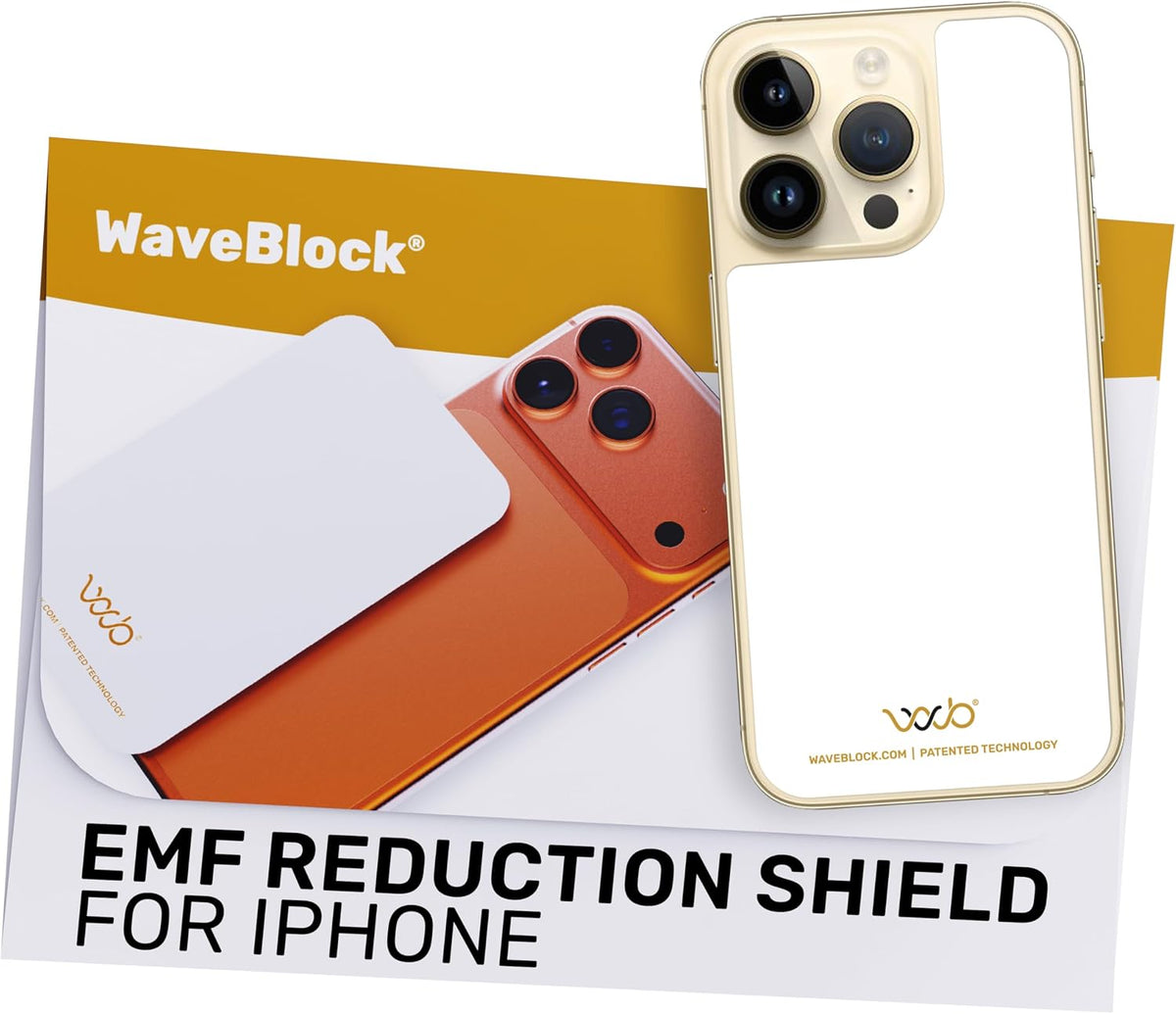 WAVEBLOCK EMF Blocker Sticker for iPhone 15 White